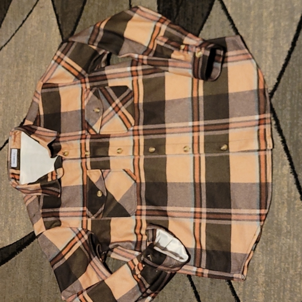 HAWALILI plaid Button-down Long-sleeve Shirt